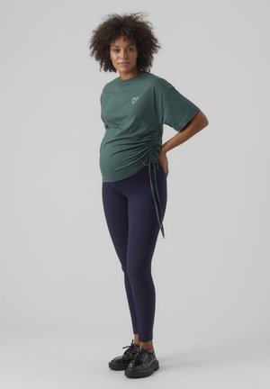 MAMALICIOUS MLEMMALINE TOP  - T-shirt - bas - climbing ivy