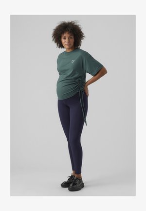 MAMALICIOUS MLEMMALINE TOP  - Basic T-shirt - climbing ivy