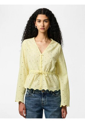 PCARMORINE EMBRODERI - Blouse - french vanilla