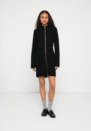 REAGAN KNITTED MINI DRESS - Rochie tricotată - black