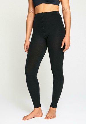 Lindex LINDEX LEGGINGS WITH BRUSHED INSIDE - Leggings - black