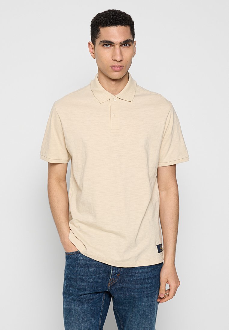 Scotch & Soda Poloshirt zandkleur Scotch & Soda Poloshirt zandkleur