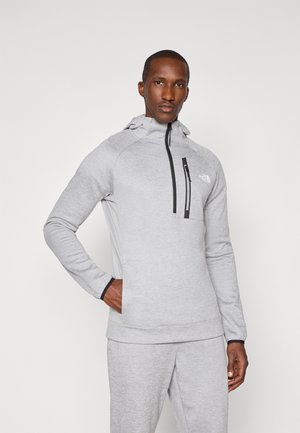 The North Face MOUNTAIN ATHLETICS HOODED 1/4  - Hoodie - pale grey heather/meld grey