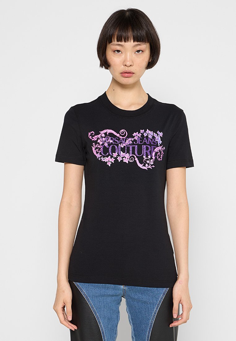 Versace Jeans Couture T-shirt print zwart