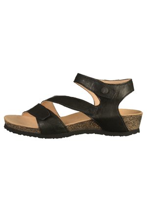 Keilsandalette - black