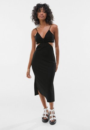 WITH CUT-OUT SIDES - Vestito estivo - black