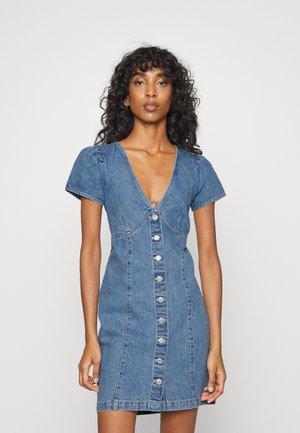 ERIN MINI DRESS - Vestito di jeans - indigo stonewash