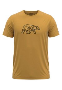 FORSBERG - T-shirt print - mustard Miniatuurafbeelding 1