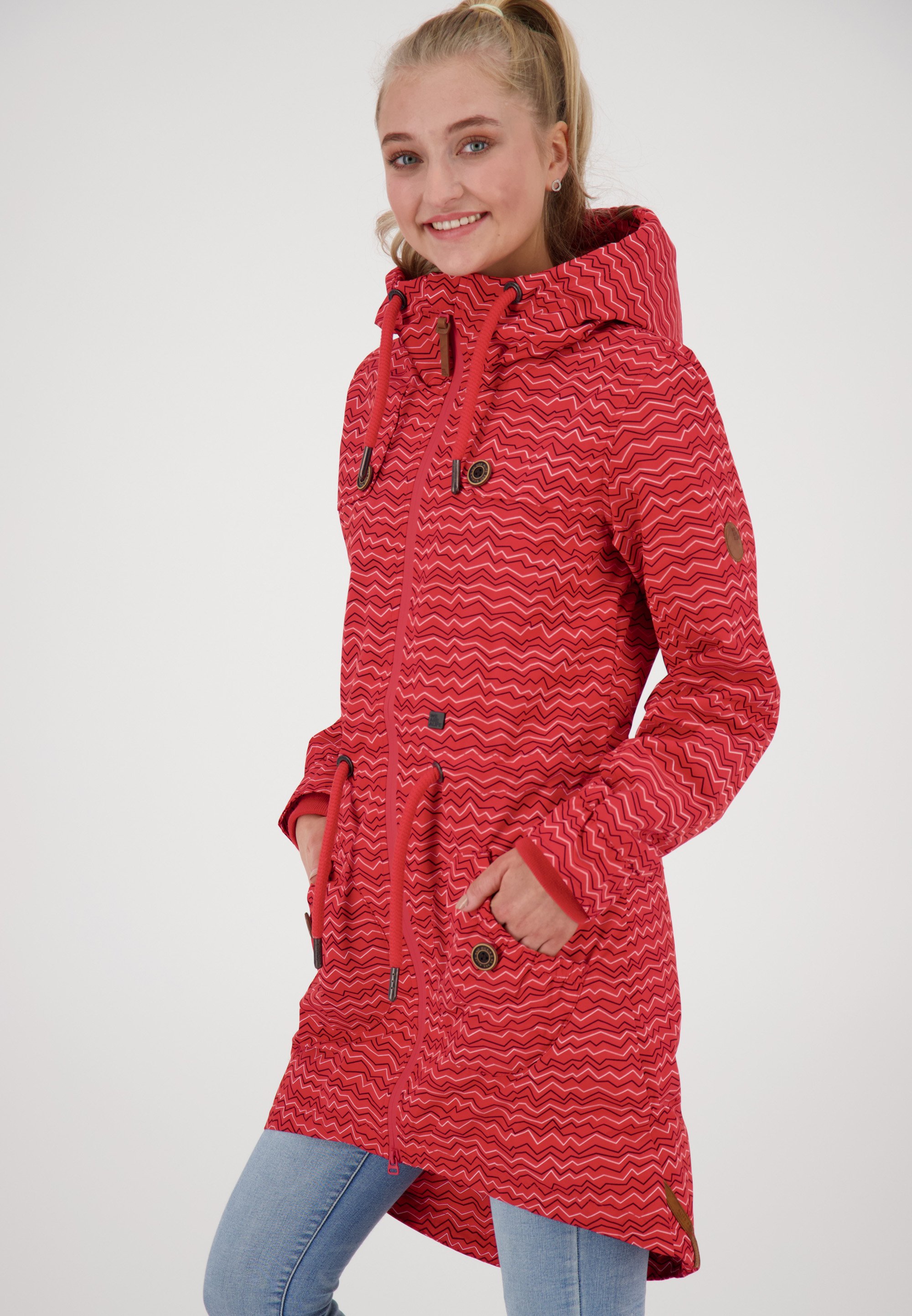 alife \u0026 kickin CHARLOTTEAK - Abrigo corto - fiesta/rojo - Zalando.es