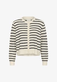 Sélectionné, eggnog/navy stripe