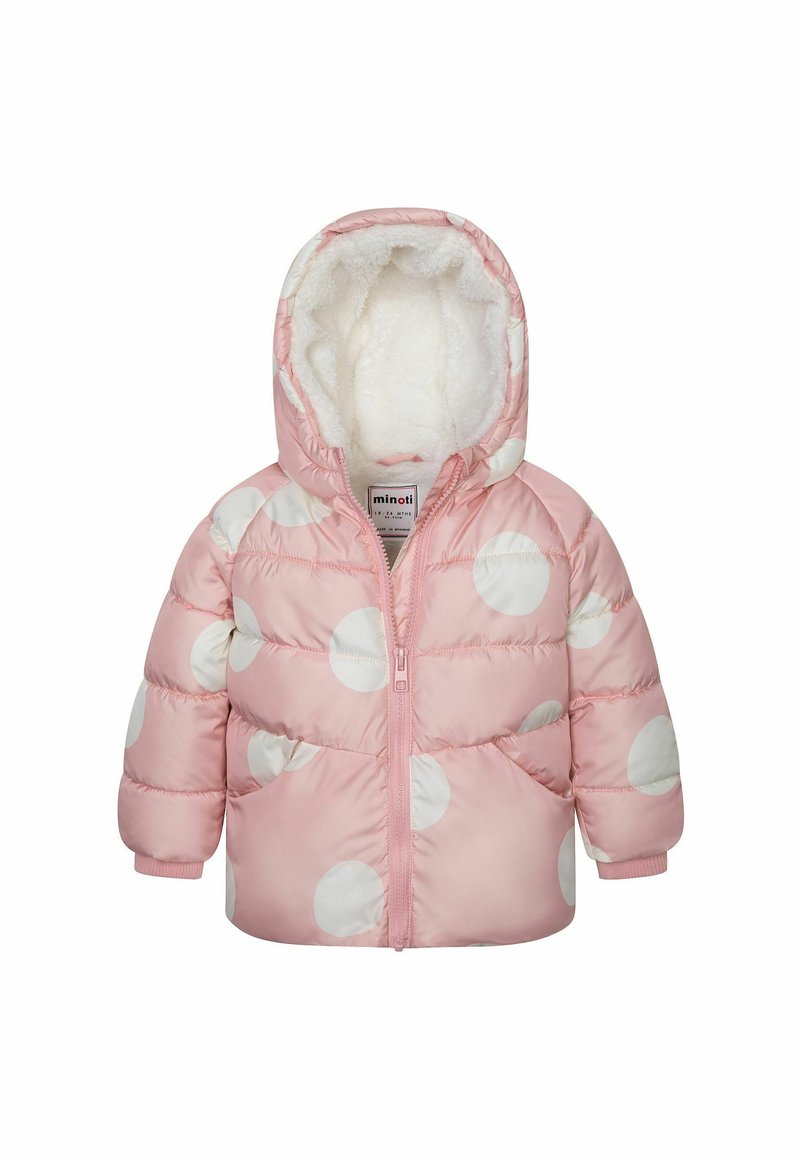 MINOTI HOODED PADDED PUFFER - Chaqueta de invierno - pink cream