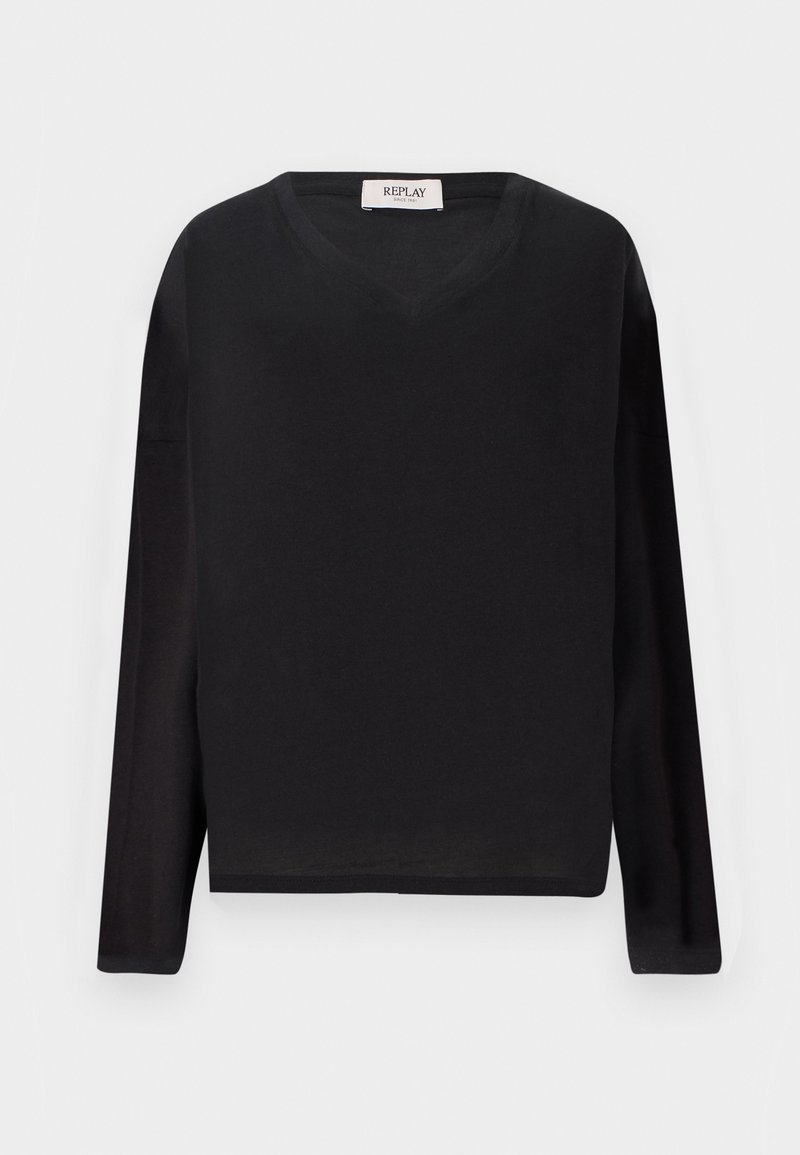Replay Longsleeve zwart Replay Longsleeve zwart
