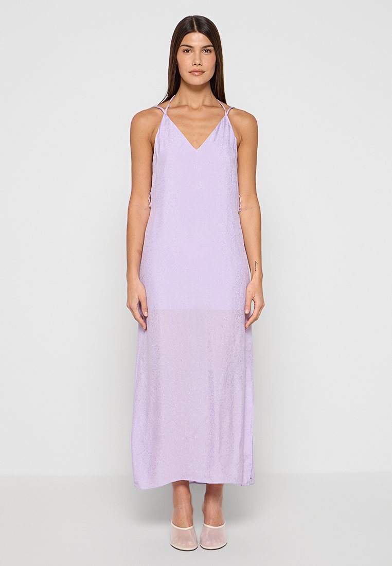 Armani Exchange Maxi-jurk paars
