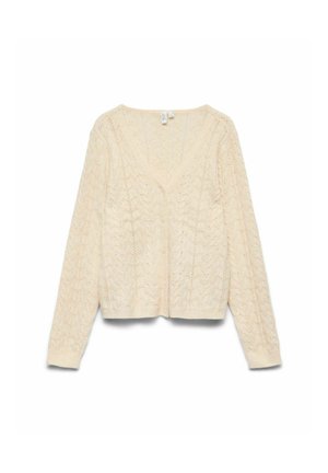 Vero Moda, CARDIGAN VMLYA KNIT CARDIGAN - Gilet - birch