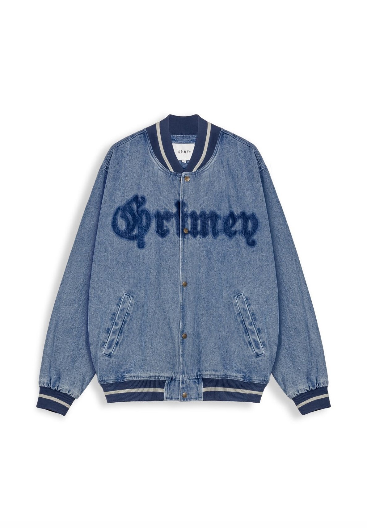 Grimey BASEBALL CAUSING PANIC - Bomber Jacket - azul/blue - Zalando