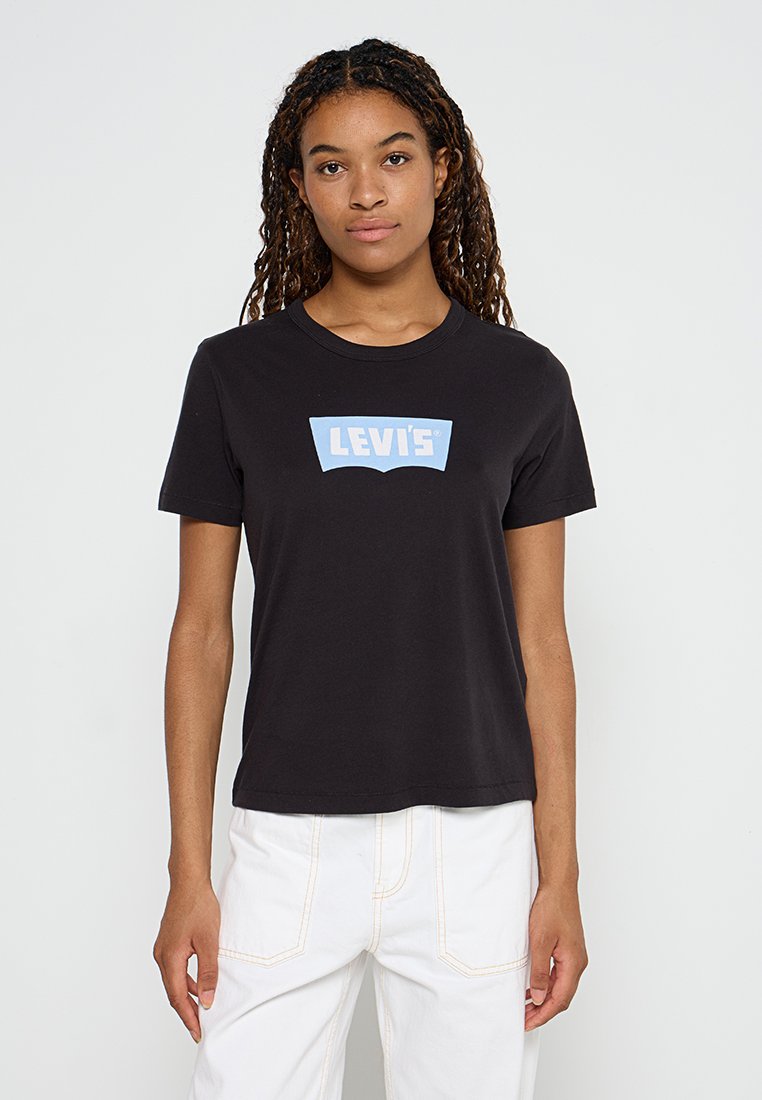 Levi’s® T-shirt print zwart