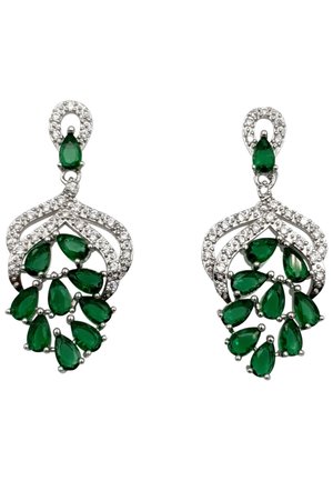 PARTY & HOCHZEIT - Boucles d'oreilles - grün & weiss