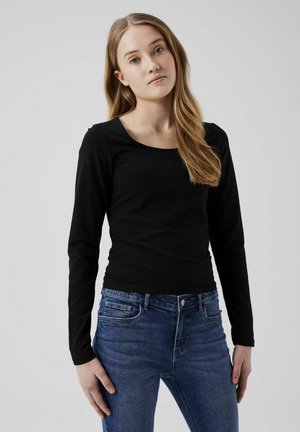 LMTD MIT U-AUSSCHNITT - Långärmad tröja - black