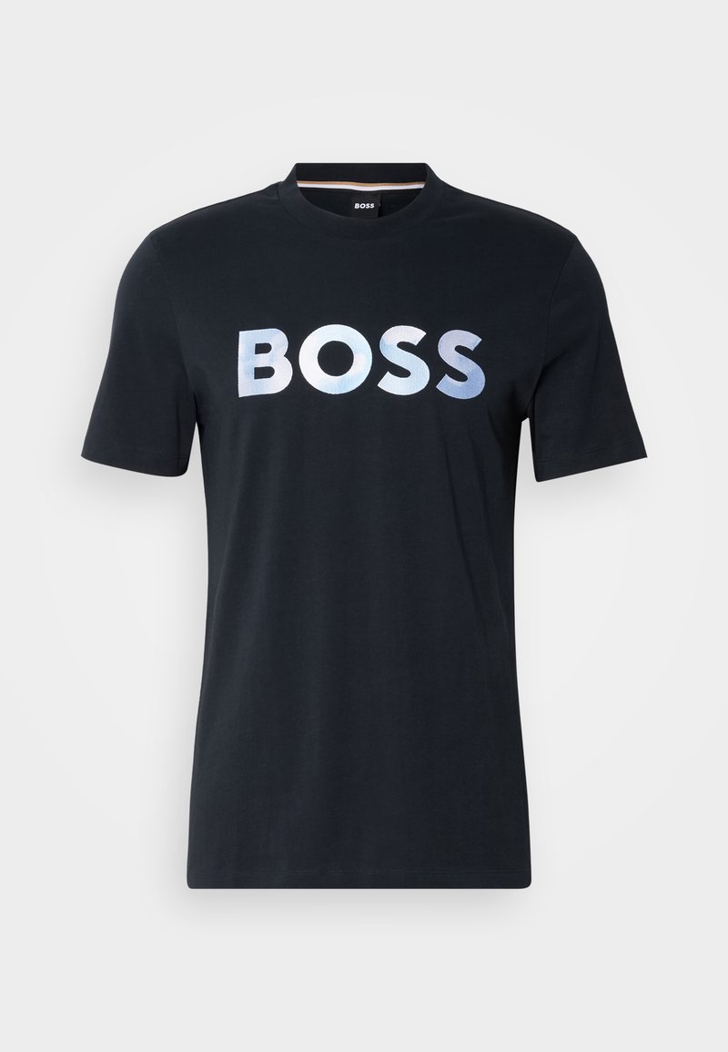 Boss T-shirt print donkerblauw Boss T-shirt print donkerblauw