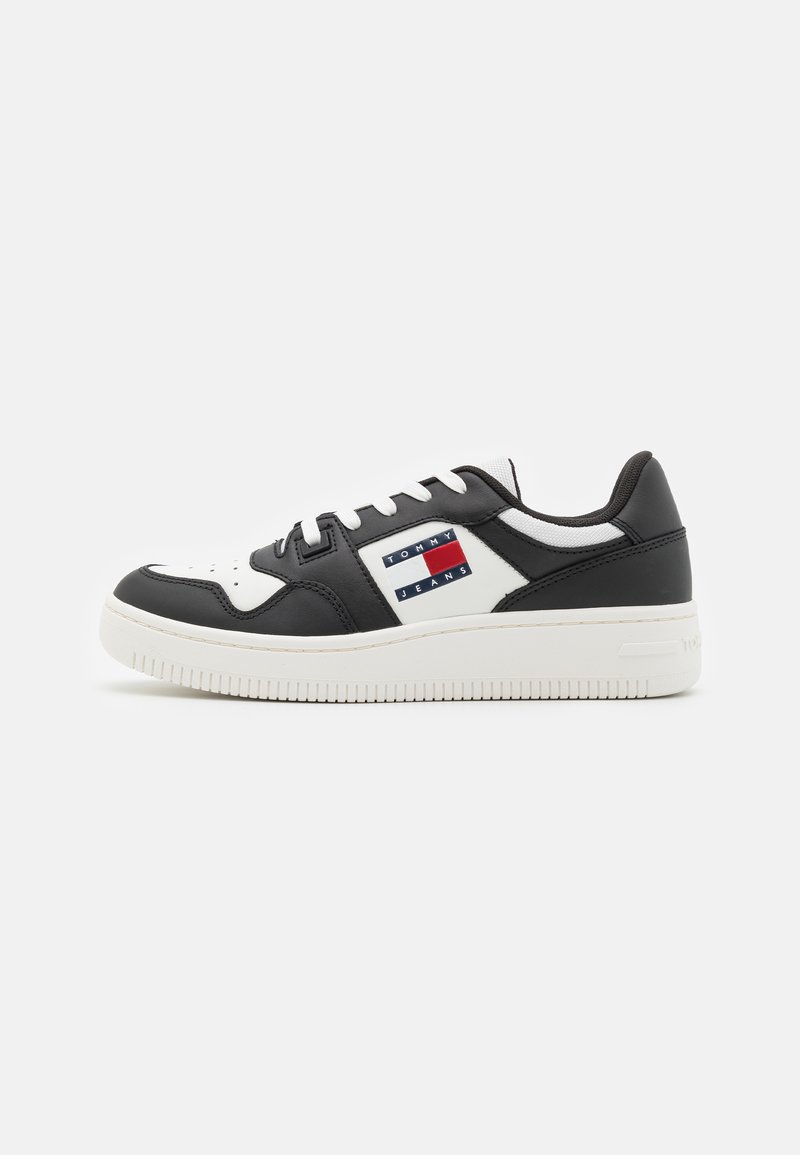 Tommy Jeans - RETRO BASKET - Sneaker low - black/ecru, Vergrößern