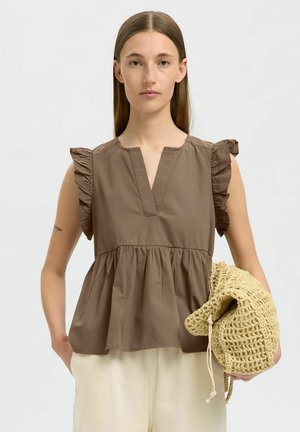 SLFBLAIR-IDA - Blouse - coca mocha