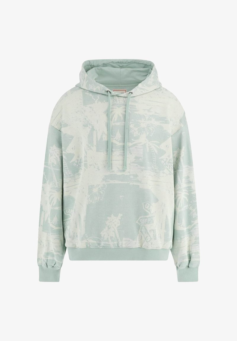 Guess ALLOVER - Hoodie - mehrfarbig grün