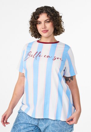 T-shirt print - blue stripe