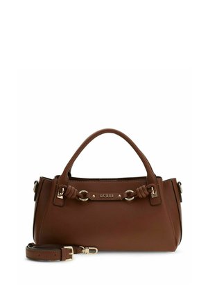 Guess, CAMELIA 3 COMP SATCHEL - Sac à main - cognac