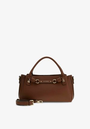 Guess, CAMELIA 3 COMP SATCHEL - Sac à main - cognac