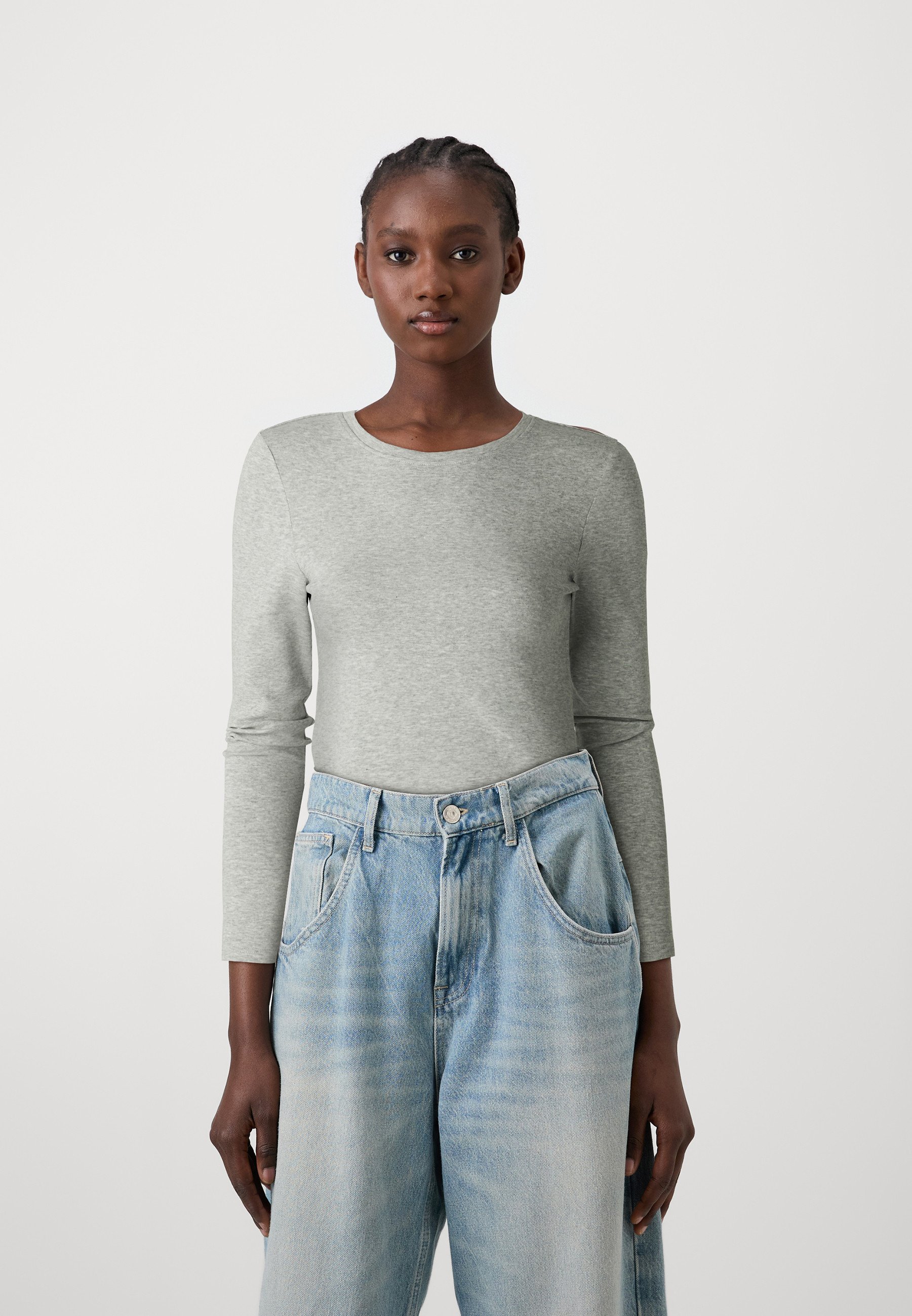 ONLY Onlriley Top Base Donna – Girocollo E Maniche Lunghe, Vestibilità Aderente