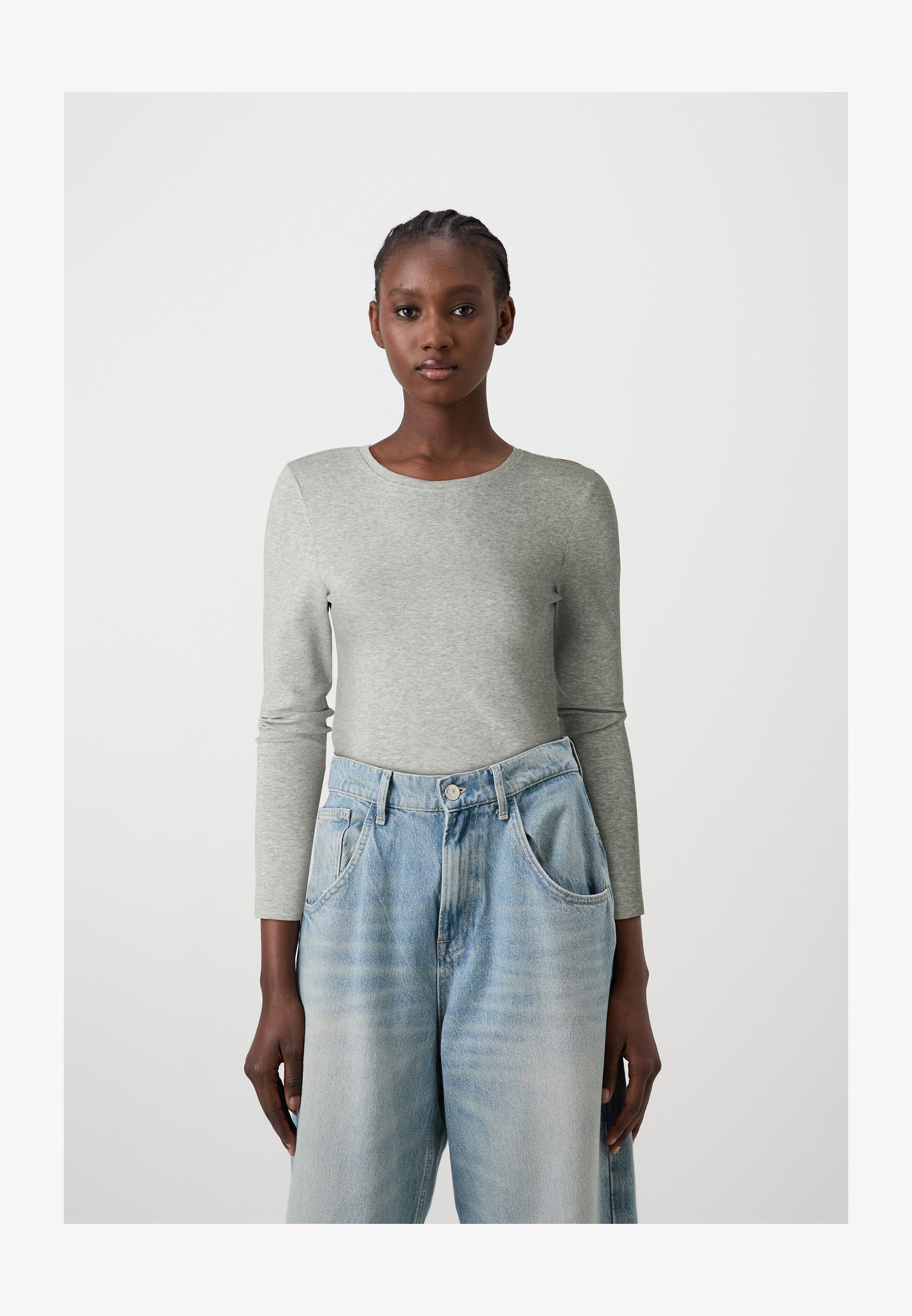 ONLY Onlriley Top Base Donna – Girocollo E Maniche Lunghe, Vestibilità Aderente