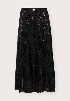 KARL LAGERFELD, ASYMMETRIC SEQUIN SKIRT - А-образна пола - black