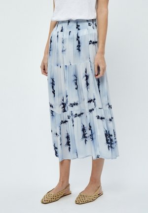 DEBINA MID WAIST ANKLE SMOCK SKIRT - Áčková sukně - white print