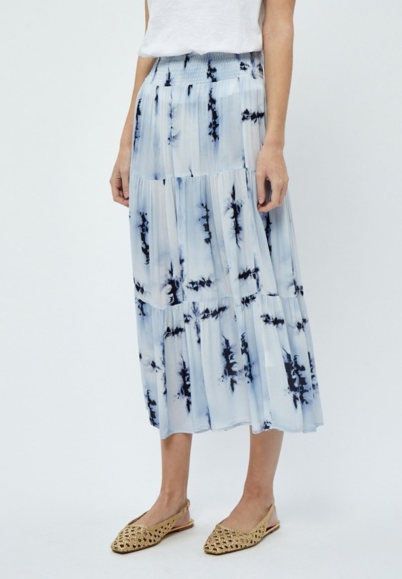 Desires DEBINA MID WAIST ANKLE SMOCK SKIRT - A-lõikeline seelik - white print