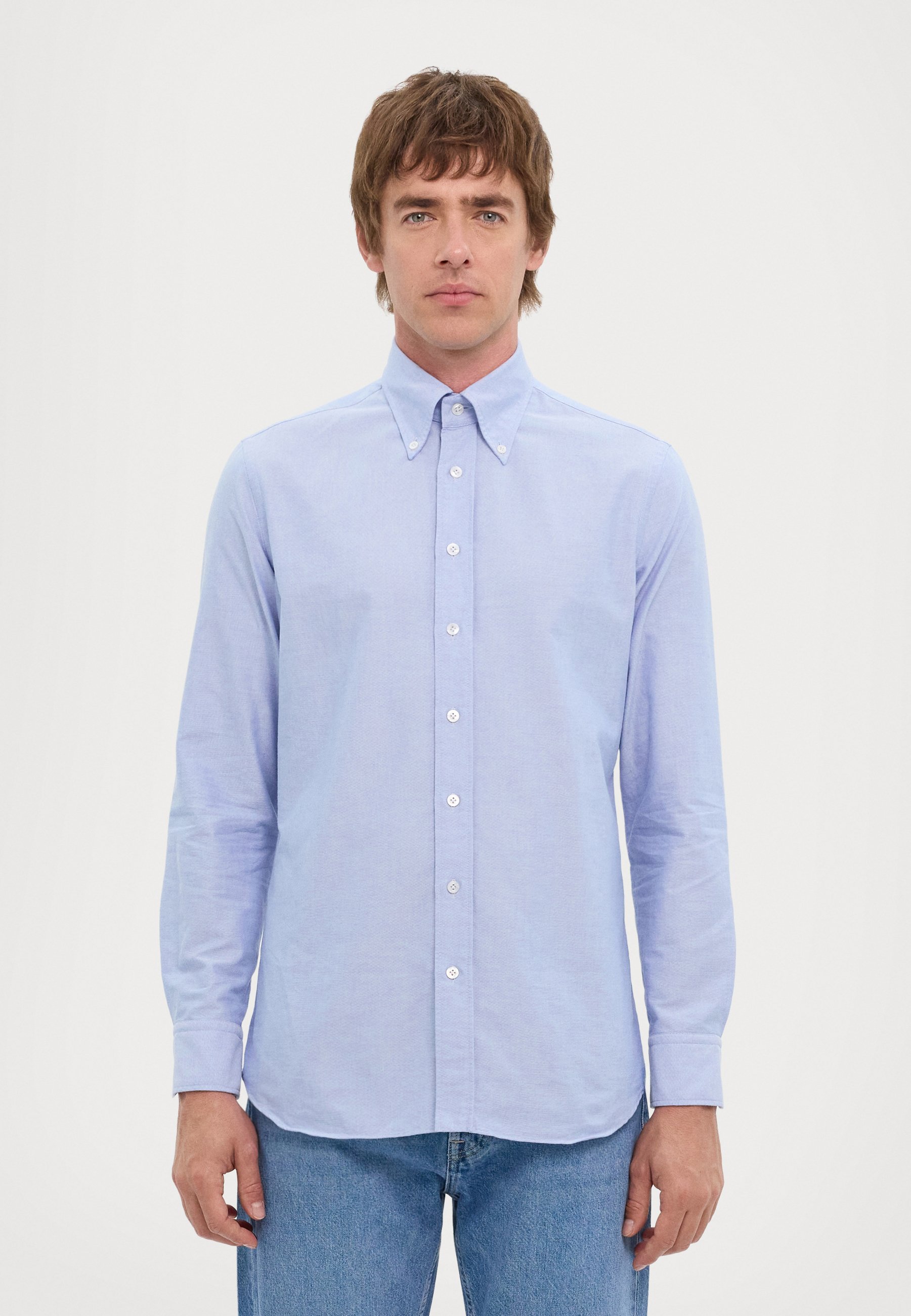 【関税込み】LARDINI CAMICIA LAVATA UOMO LARDINI CAMICIA LAVATA UOMO - Formal shirt - grey - Zalando