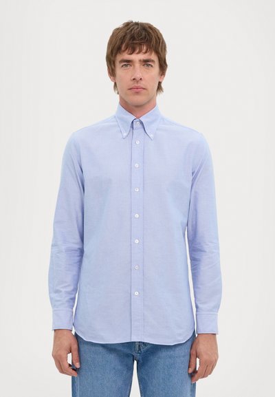 LARDINI CAMICIA LAVATA UOMO - Kauluspaita - blue