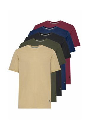 BHTEE 5 PACK - T-shirts - cornsforestwinedressbblack