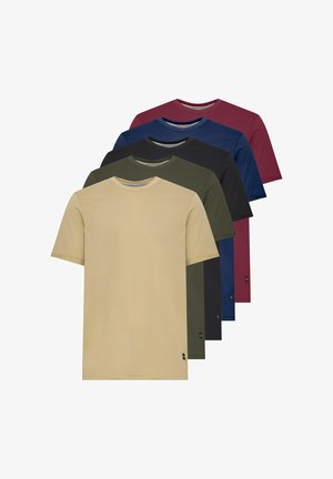 Blend BHTEE 5 PACK - T-Shirt basic - cornsforestwinedressbblack