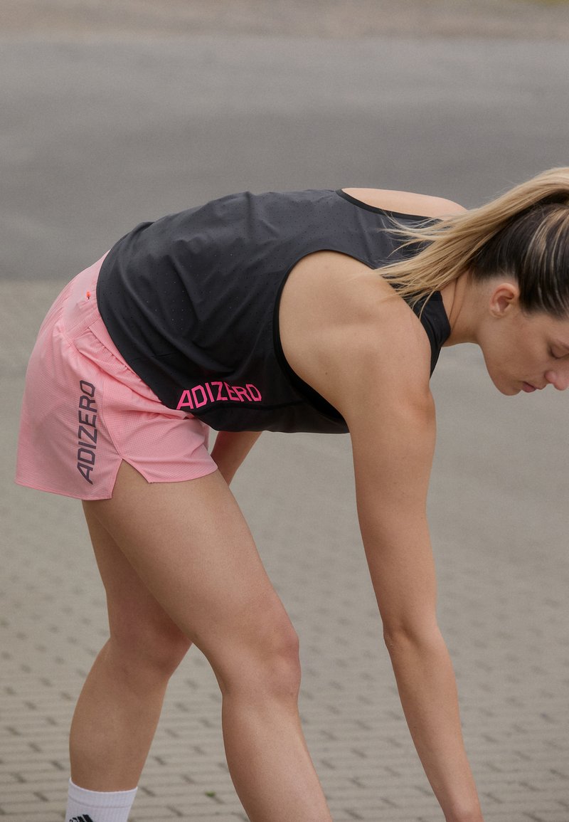 adidas Performance ADIZERO GEL - Sportske kratke hlače - semi pink spark