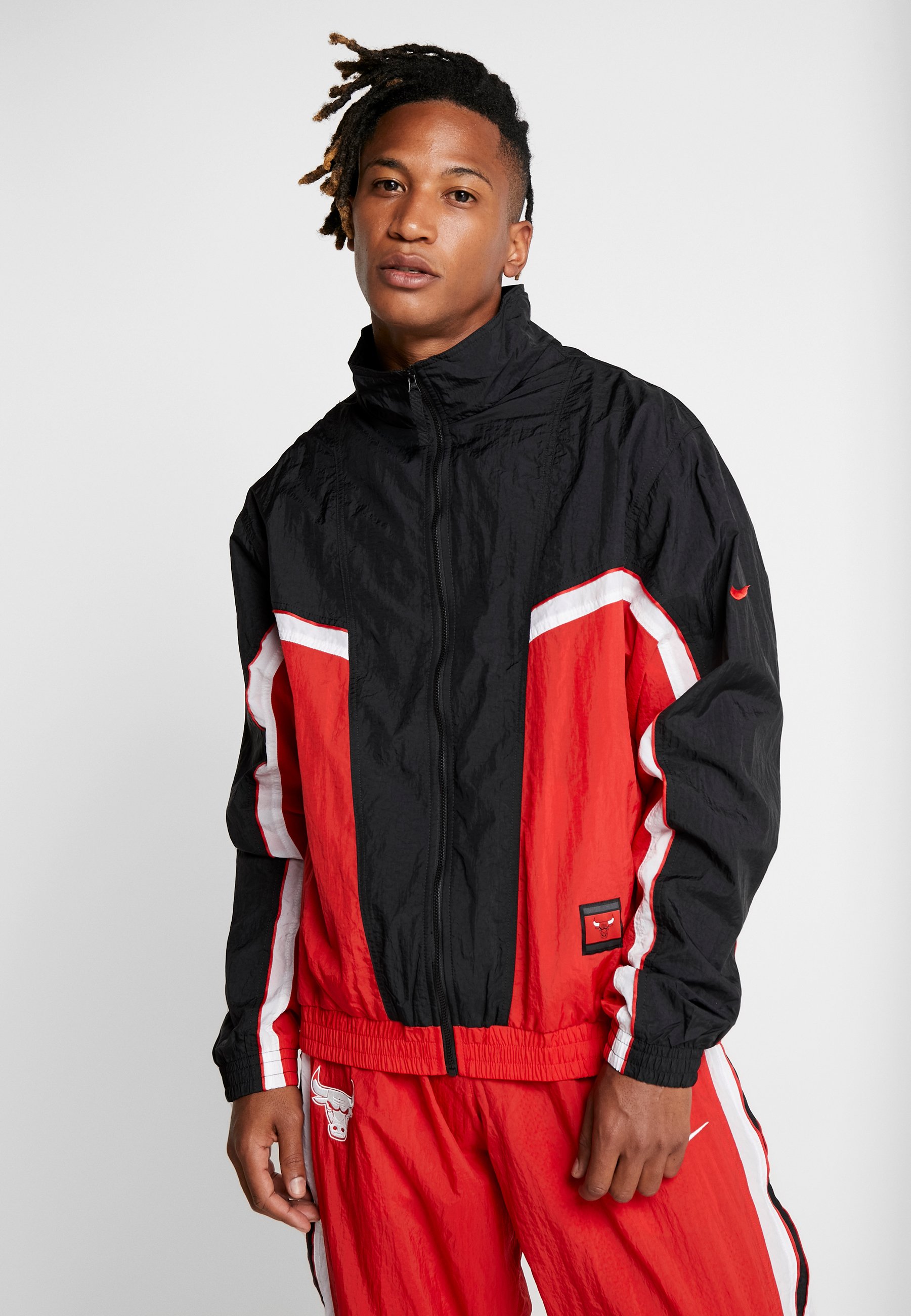 nike red black tracksuit