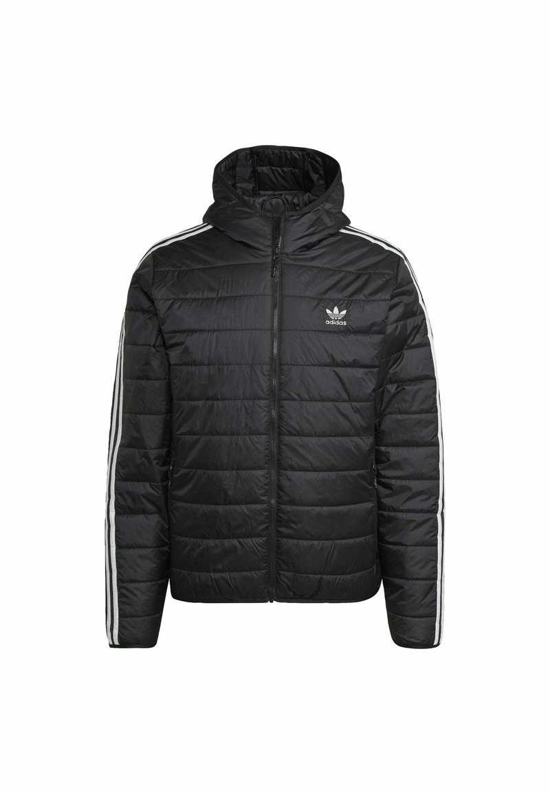 adidas Originals HOODED PUFF - Winterjacke - black/schwarz