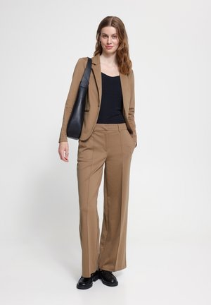 ICHI, IHKATE SUS OFFICE WIDE PA - Trousers - toasted coconut