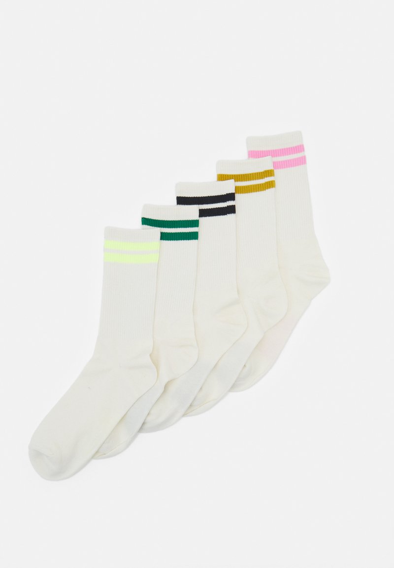 Only & Sons ONSBRODY STRIPE TENNIS SOCK 5 PACK Socks antique white