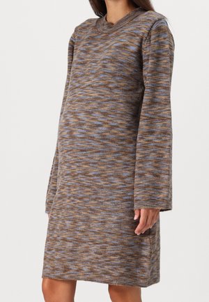Gebreide jurk - dark brown