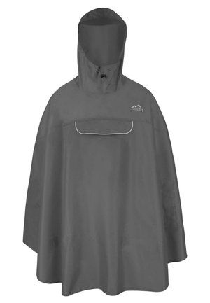 UNISEX WASSERDICHTER REGENPONCHO MIT KAPUZE UND REFLEKTOR - Regenjacke / wasserabweisende Jacke - anthrazit