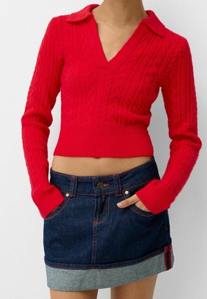 Bershka Pullover - red