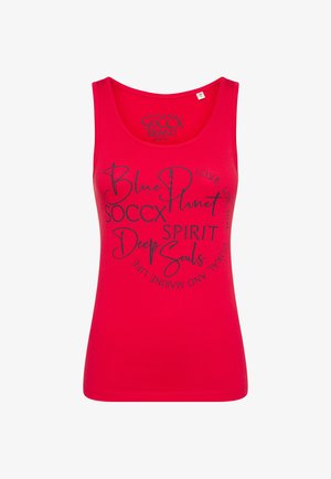 Soccx, SOCCX TOP MIT LABEL PRINT - Top - speed red