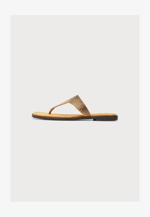 Nodaleto, BULLA NOVA FLAT - Sandales tongs - mustard/strass degrade