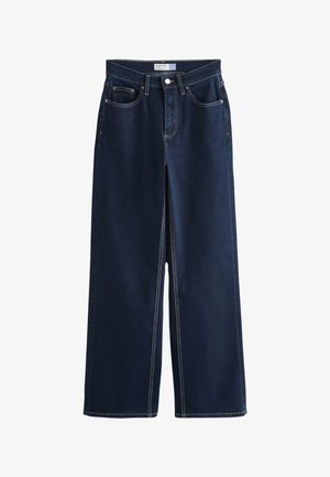Next, TALL FIT - HIGH RISE STRETCH WIDE LEG JEANS . - Jeans a sigaretta - blue