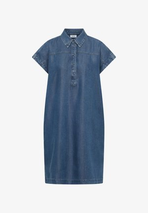 Cecil, KNEE-LENGTH DRESS IN A DENIM LOOK, niebieski